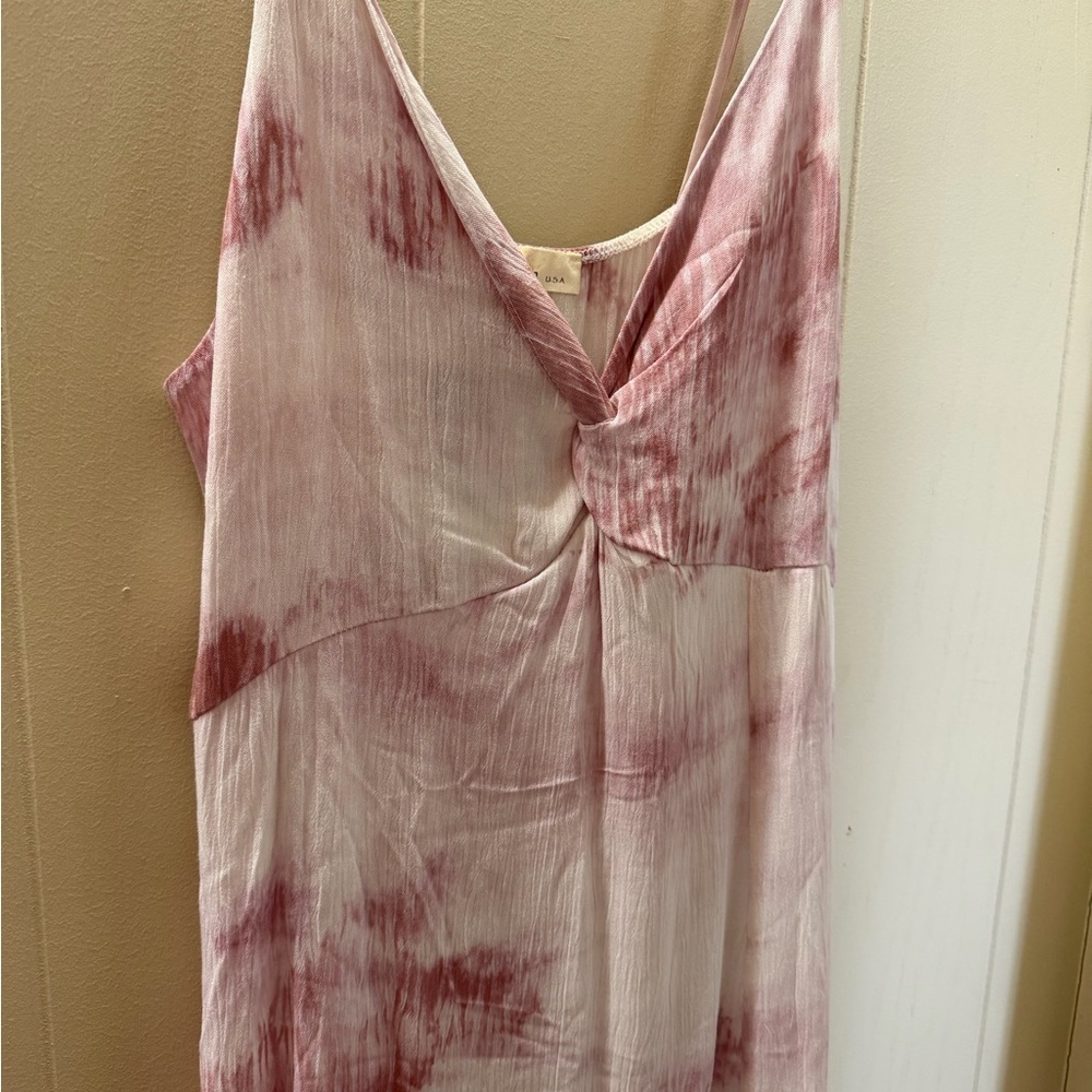 Everyday Effortless Tie-Dye Maxi Dress with side slit chic and minimal - Picture 3 of 4